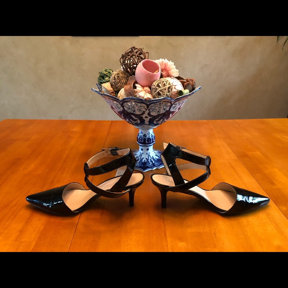 Nine West Black Patent Leather Heels